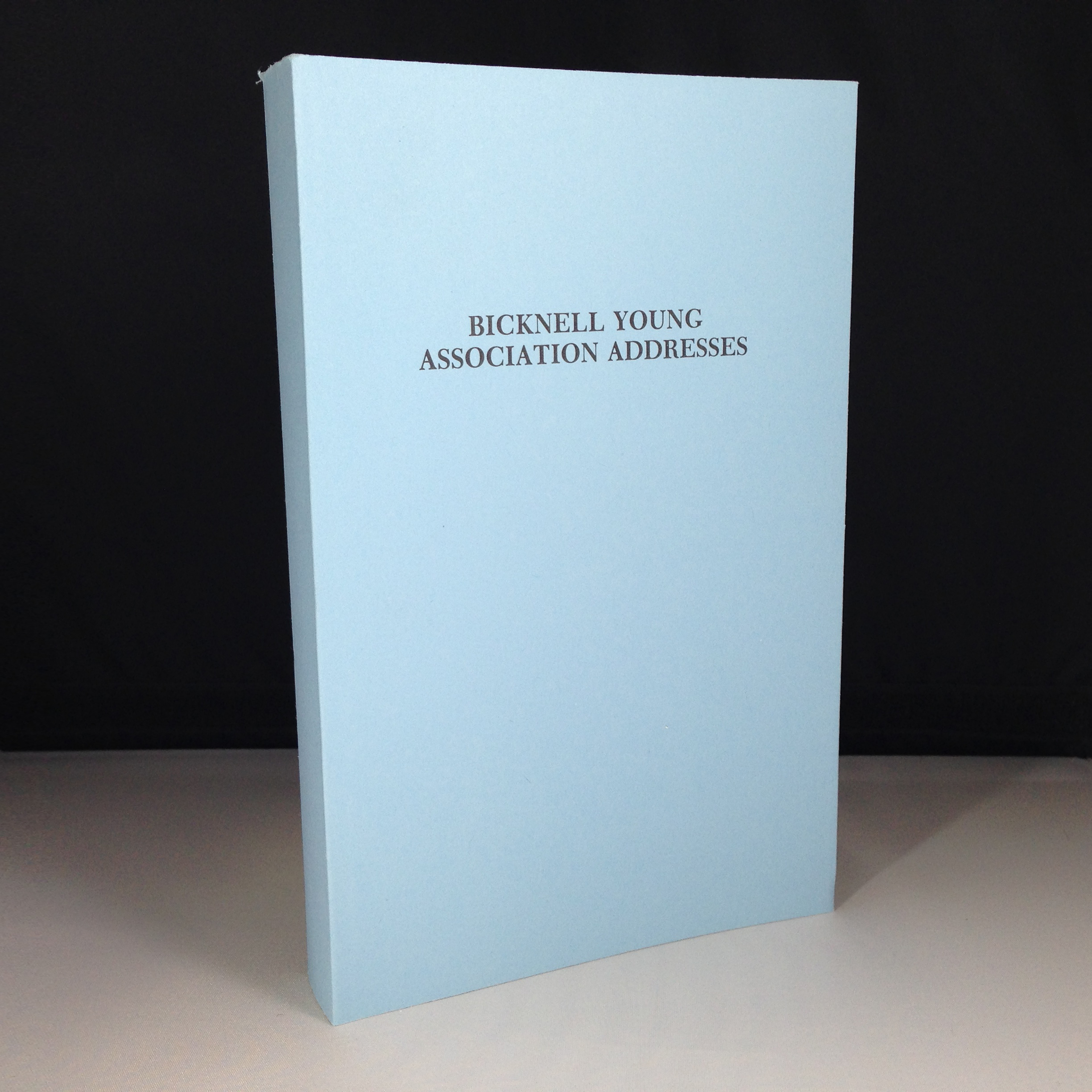 Association Addresses by Bicknell Young