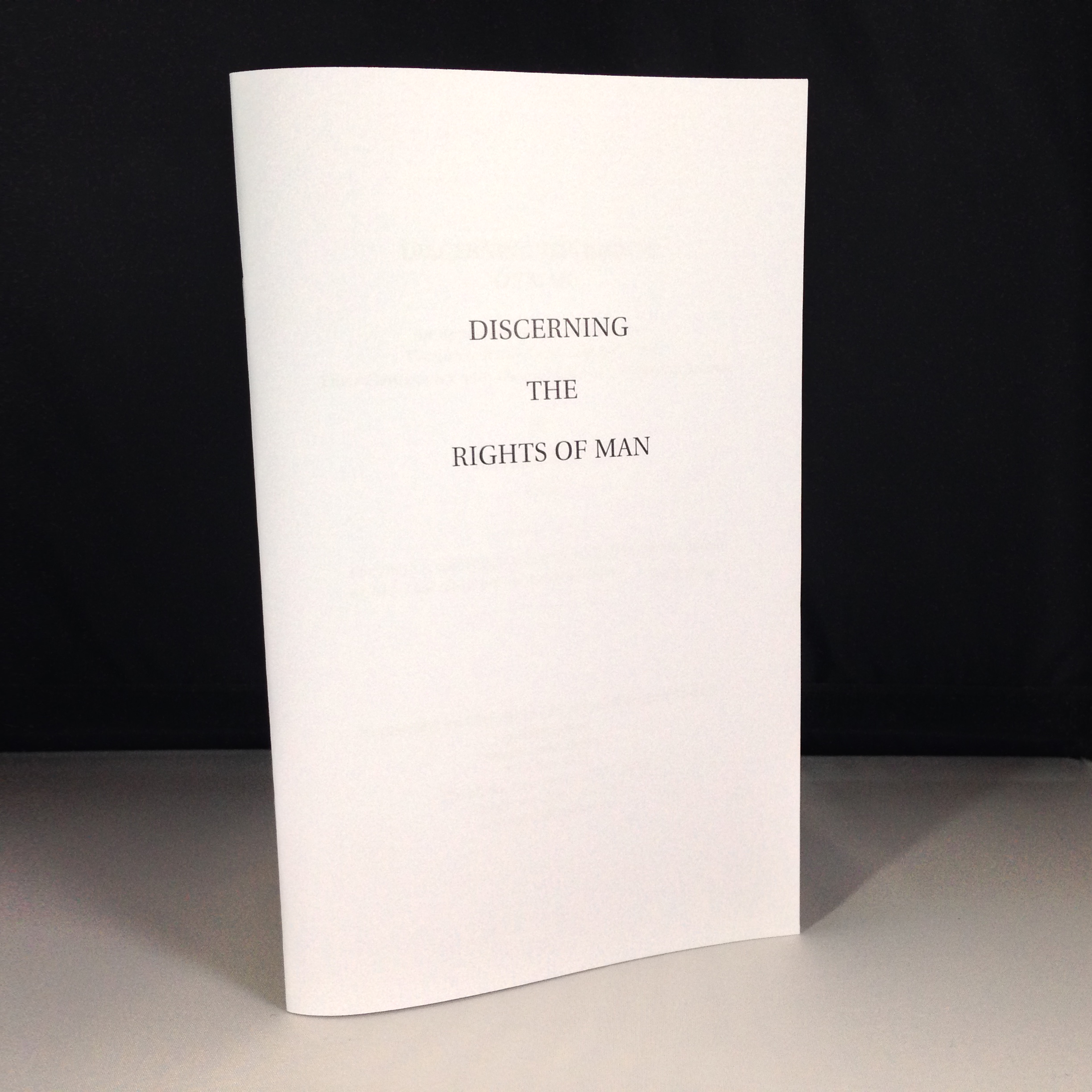Discerning the Rights of Man by Richard Oakes, International