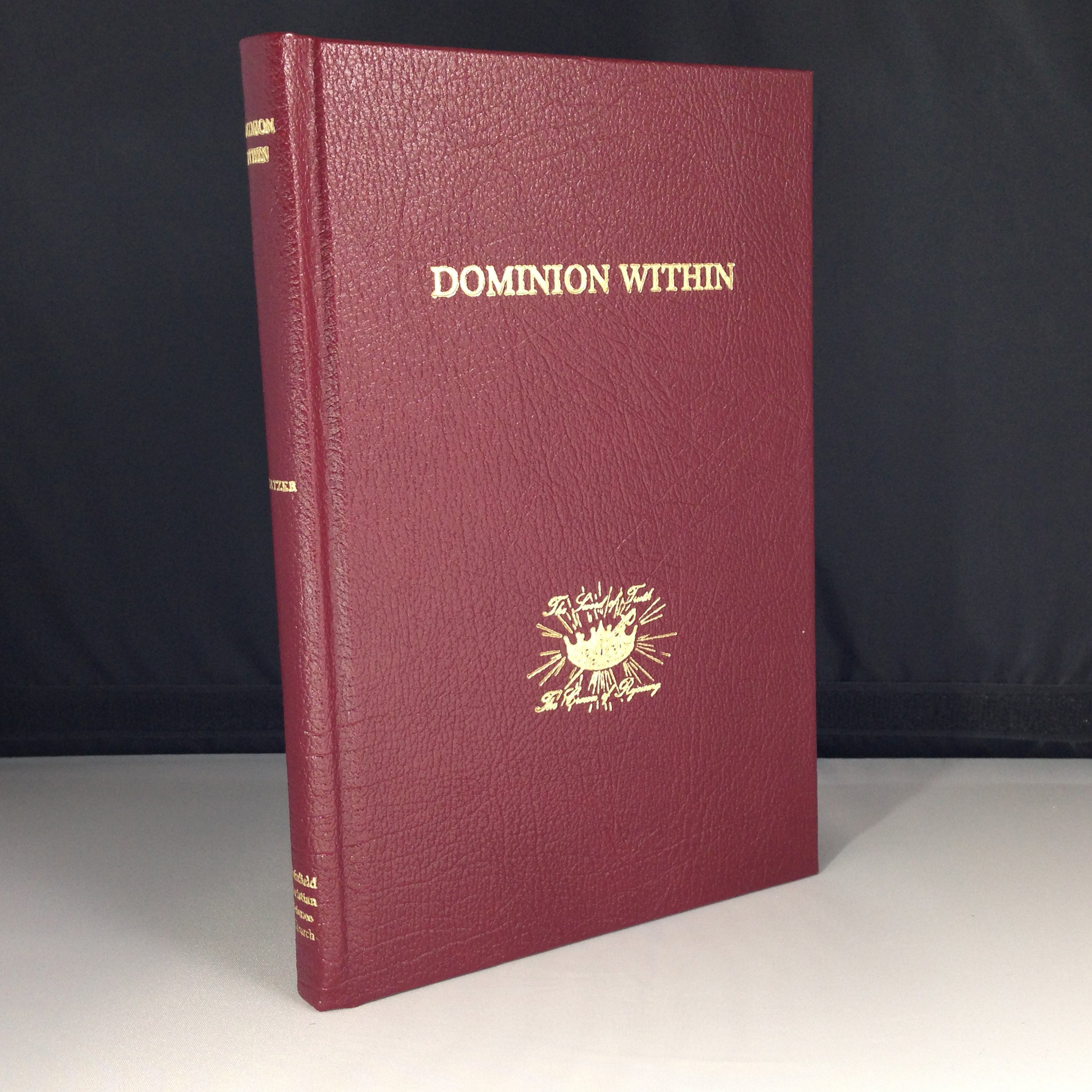 Dominion Within by Rev. G. A. Kratzer, leather-bound, International